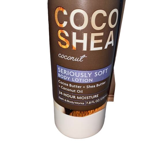 Bath & Body Works COCO SHEA Coconut Seriously Soft Body Lotion 7.8 oz NEW Rare - Picture 3 of 4